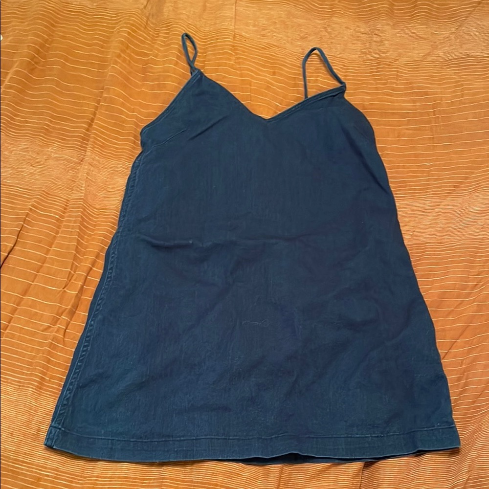 Wilfred free denim slip dress